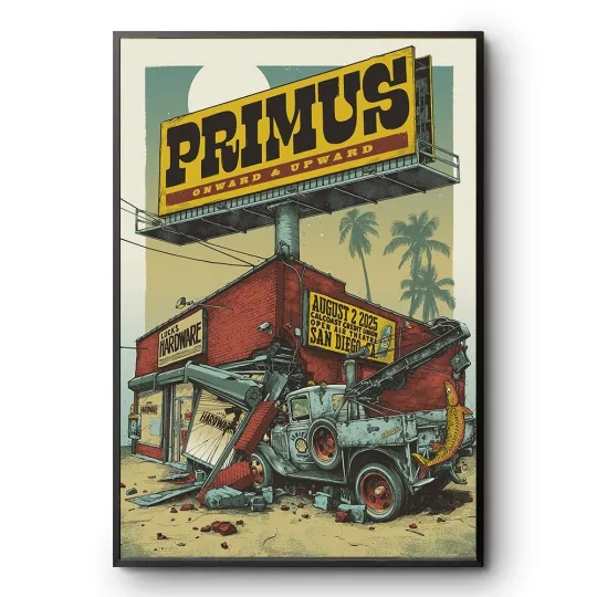 Discover Primus show in San Diego, CA August 2, 2025 Poster