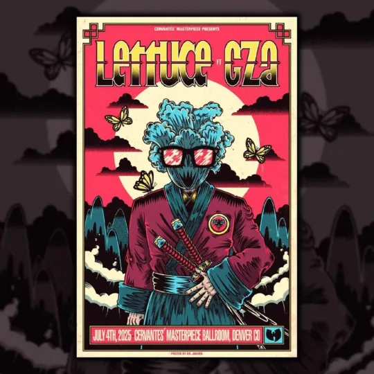 Discover Lettuce And GZA Wu-Tang Clan Cervantes' Masterpiece Ballroom Denver CO  Poster