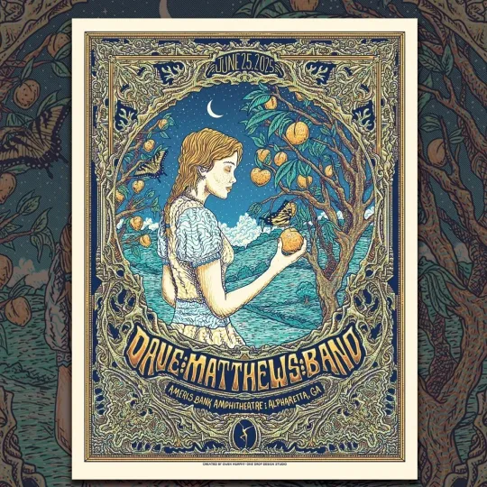 Discover Dave Matthews Band Alpharetta Georgia June 25th 2025 Poster