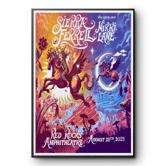 Discover Sierra Ferrell Red Rocks Amphitheatre August 28 2025 Poster