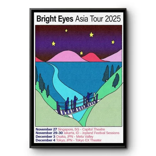 Discover Bright Eyes Asia 2025 Tour Poster