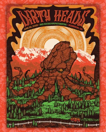 Discover Dirty Heads Red Rocks Amphitheatre Morrison CO June 26th 2025 Poster