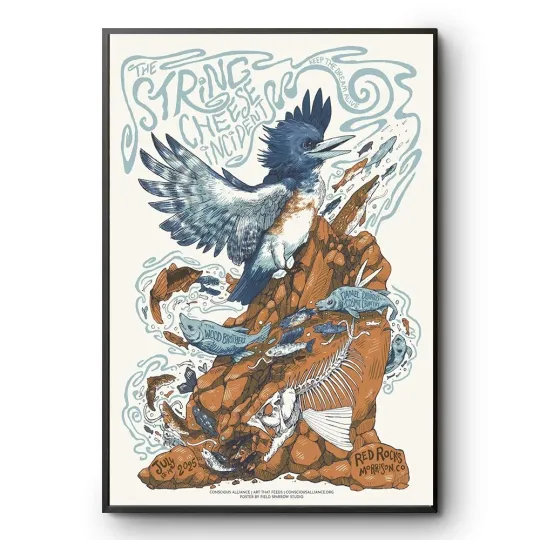 Discover The String Cheese Incident July 18-19 2025 Red Rocks Amphitheatre Poster