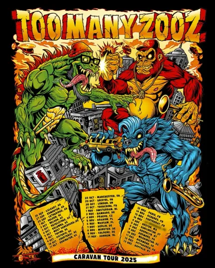 Discover Too Many Zooz Caravan Tour 2025 Poster
