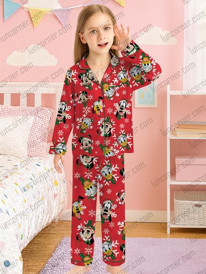 Discover Disney Mickey Mouse Christmas Pajama Set for Kids & Adults - Holiday Family Matching Sleepwear