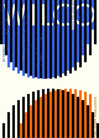 Discover Wilco Show London UK 22nd June 2025 Poster