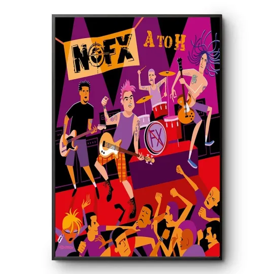 Discover NOFX A To H Album Cover Art Poster