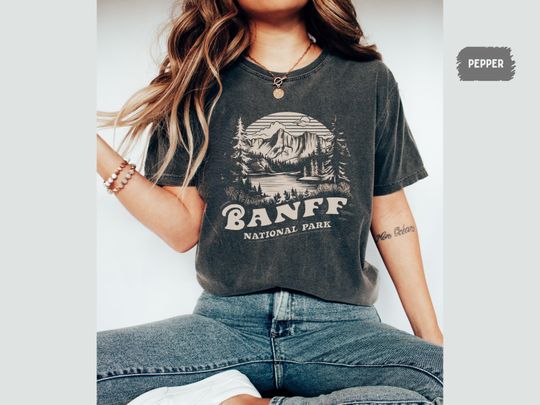 Banff National Park Shirt, Vintage Banff T-Shirt, Rocky Mountains