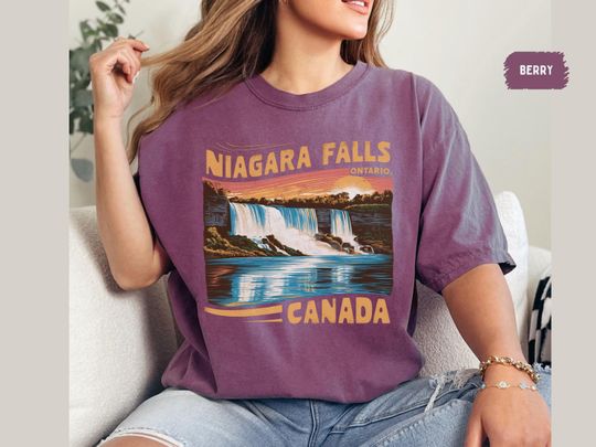 Discover Niagara Falls Ontario Canada Comfort Colors Shirt Niagara Falls Souvenir Canada Tee New York State travel tee Niagara Falls Gift Family Trip