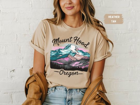 Mount Hood National Forest T-Shirt, Vintage Oregon State Park Shirt, Retro Mt Hood gift, Mount Hood Hiking tee, Granola Girl gifts, Camping Trip