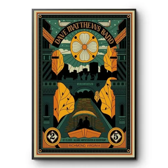Discover Dave Matthews Band Richmond 15 July 2025 Poster
