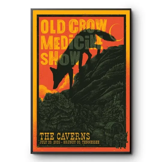 Discover Old Crow Medicine Show July 20 2025 At The Caverns Poster