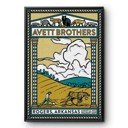 Discover The Avett Brothers Walmart AMP In Rogers AR August 22 2025 Poster