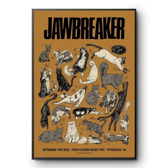 Jawbreaker Four Chord Music Festival in Pittsburgh, PA September 14 2025 Poster