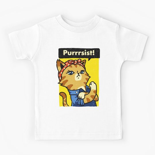 Discover Purrrsist! Kids T-Shirt