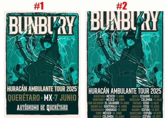 Discover Bunbury Tour June 7th 2025 Querétaro México Poster