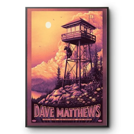 Discover Dave Matthews Band In Big Sky, MT Event August 2 2025 Poster