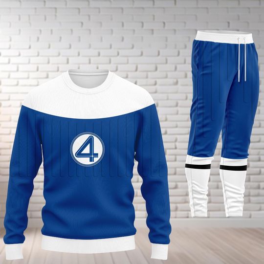 Fantastic Four First Steps Hoodie and Joggers Set, Marvel Superhero Outfit