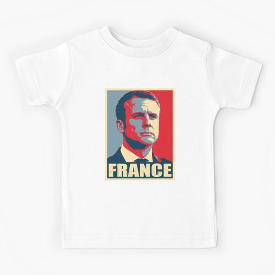 Emmanuel Macron France President Kids T-Shirt