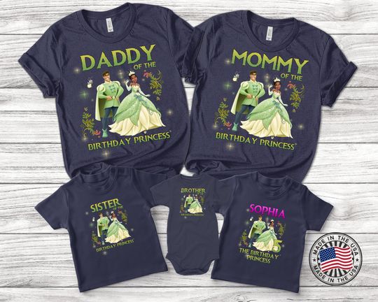 Personalized Disney Princess Tiana Birthday Girl Shirt, Disney Birthday Shirts, The Princess and the Frog Shirt, Tiana Birthday Girl Shirt