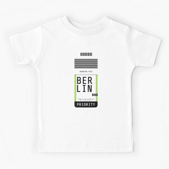 Discover Berlin Boarding Pass BER Kids T-Shirt