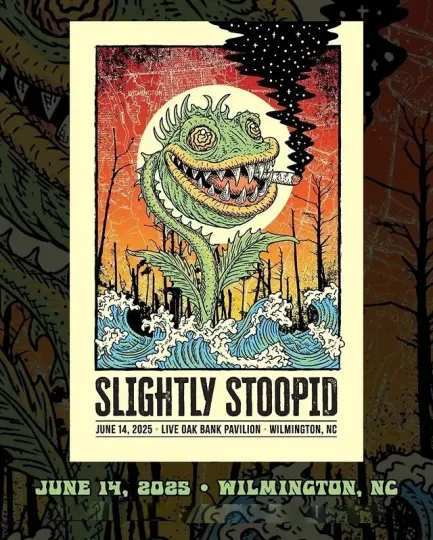 Discover Slightly Stoopid Wilmington NC June 14th 2025 Poster