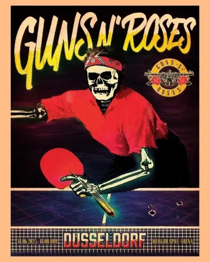 Discover Guns N Roses MERKUR SPIEL-ARENA June 18th 2025 Poster