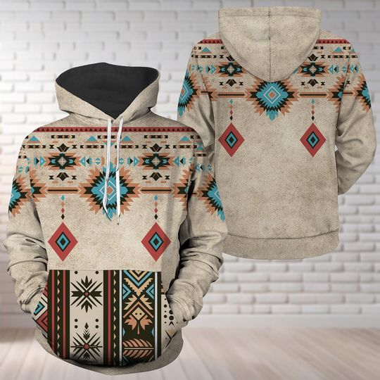 Native American Hoodie Brocade Hoodie Indigenous Shirt Native Pride Halloween Gift