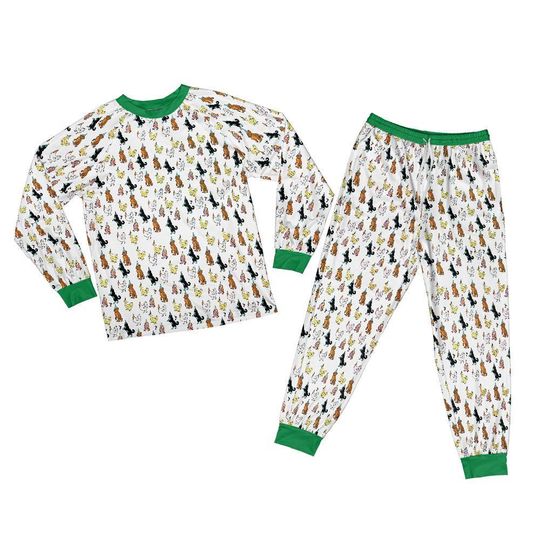 Chicken Kids Pajamas,  Raglan Pajamas Set for Family  Thanksgiving Gift Pajama Set