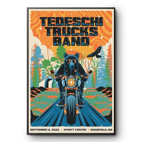 Discover Tedeschi Trucks Band in Mansfield MA Concert September 6 2025 Poster