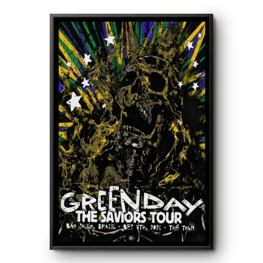 Green Day São Paulo Tour September 7 2025 Poster