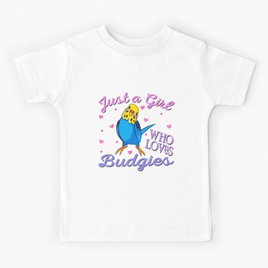 Discover Just a Girl Who Loves Budgies , Budgies Lovers Kids T-Shirt