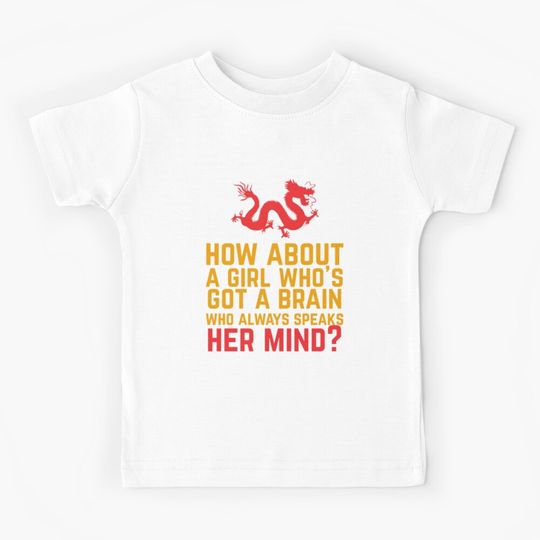 Discover How About a Girl Who's Got a Brain? Kids T-Shirt