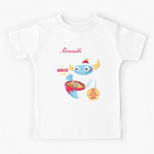 Discover Abominable Snowflakes Kids T-Shirt
