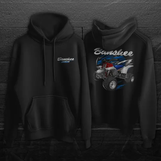 Discover ATV Hoodie for Yamaha Banshee 350 (YFZ350) 1987-2005 Enthusiasts and Riders