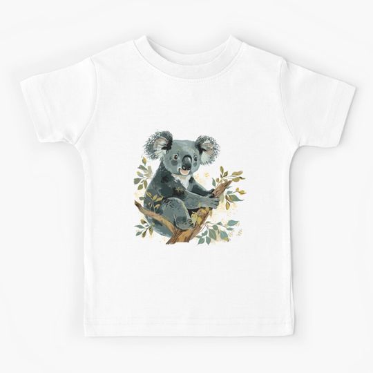 Discover Adorable Koala on Tree Kids T-Shirt