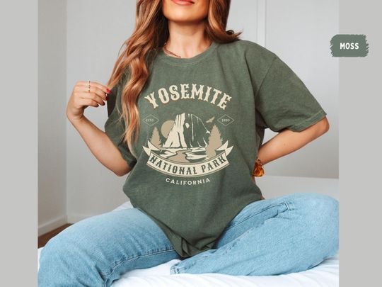 Yosemite National Park T-shirt, California Shirt Hiking tee, Yosemite Family Trip, Vintage Yosemite Park gift, California Souvenir