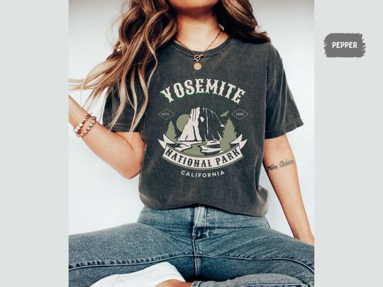 Discover Yosemite National Park Comfort Colors Shirt California Shirt Hiking tee Yosemite Family Trip Vintage Yosemite Park gift California Souvenir