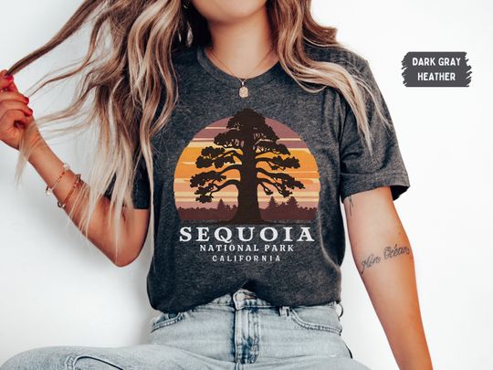 Discover Sequoia National Park Shirt, California T-shirt, Vintage Sequoia Tree Shirt, Hiking Shirt, Sequoia National Park souvenirs