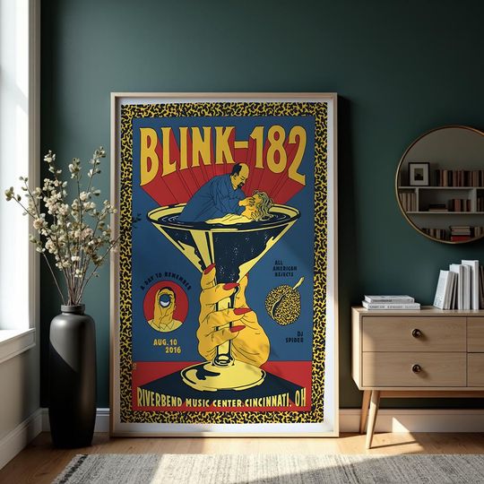 B182 Rock Punk Music Band Gig Poster | Vintage Art Print | Concert, Retro, Cult Music Poster | Collectible Wall Decor