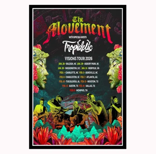 The Movement Visions Winter Tour 2026 Poster