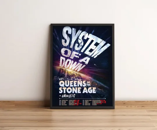SYSTEM OF DOWN With Queens of the Stone Age Tour 2026 Poster