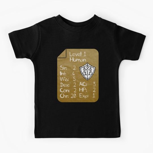 Discover Level 1 - Human [only for Nerd Babies] -Original Colors Kids T-Shirt