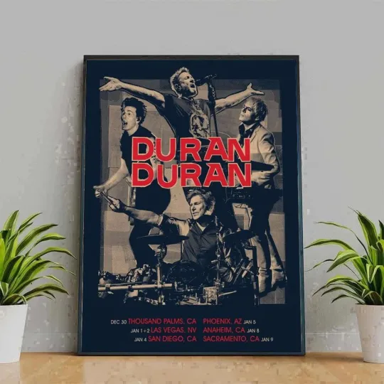 Discover Duran Duran January 9 2026 Tour Poster