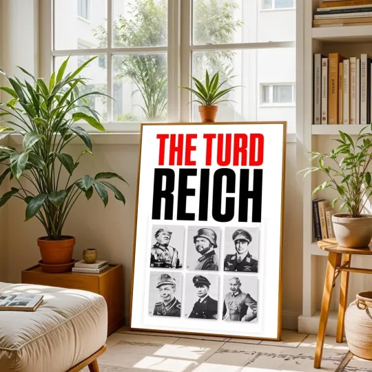 Donald Trump Elon Musk The Turd Reich Poster