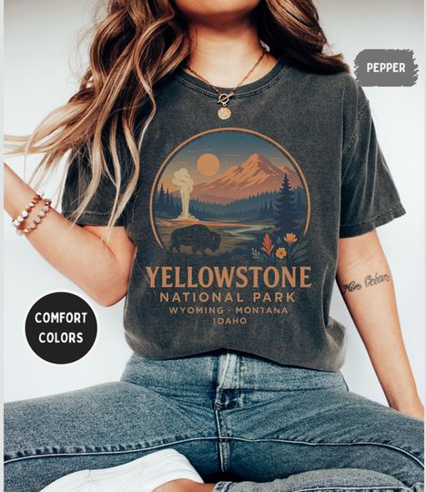 Discover Retro YStone National Park T-shirt, YStone Gift, National Park Lover Shirt