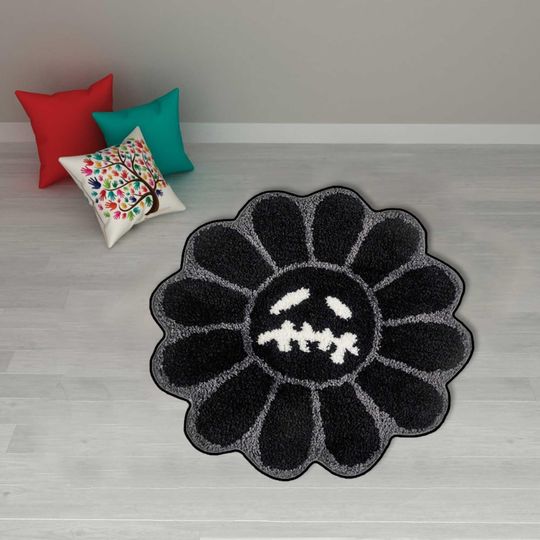 Travis x Murakami Rug: Cactus Jack Flower Design