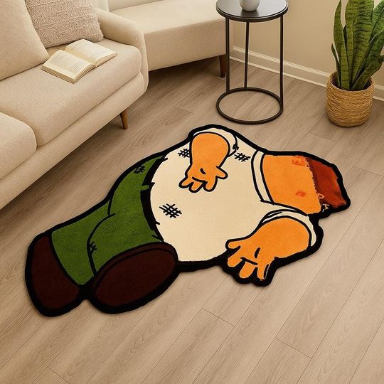 Discover Peter Griffin Hand-Tufted Rug | Family Guy Cartoon Rug | Funny Pop Culture Decor | Custom Area Rug