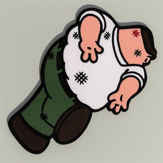 Discover Griffin rug, griffin,Griffin smashed rug,family guy custom rug,fluffy rug, custom rug,stewie griffin rug,Family Guy Carpet,Funny Cartoon Dog