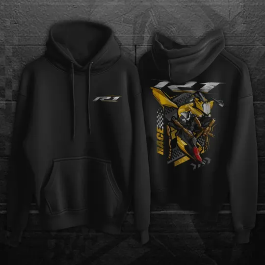 Discover Yamaaha YZF-R1 2015-2019 Motorcycle Hoodie for Riders, R1